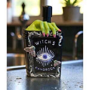 New Witchs Handbook Halloween Soap Dispenser Spooky Cute Decor Decoration